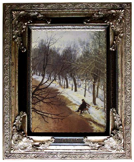 framed  Vasily Surikov Zubovsky Boulevard in Winter, Ta053